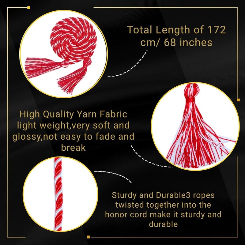 GRADFTY Graduation Honor Cords for Graduation 2026,National Honors Society Cords bulk - Image 2